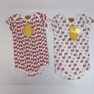 NWT 2 Roberta Roller Rabbit Printed Body Suits